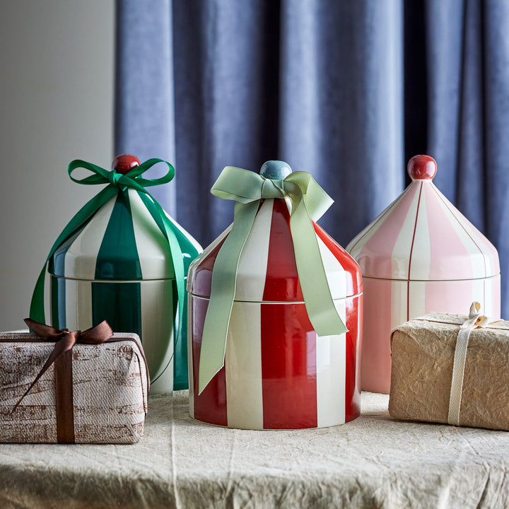 Cimmi Striped Jar in Green