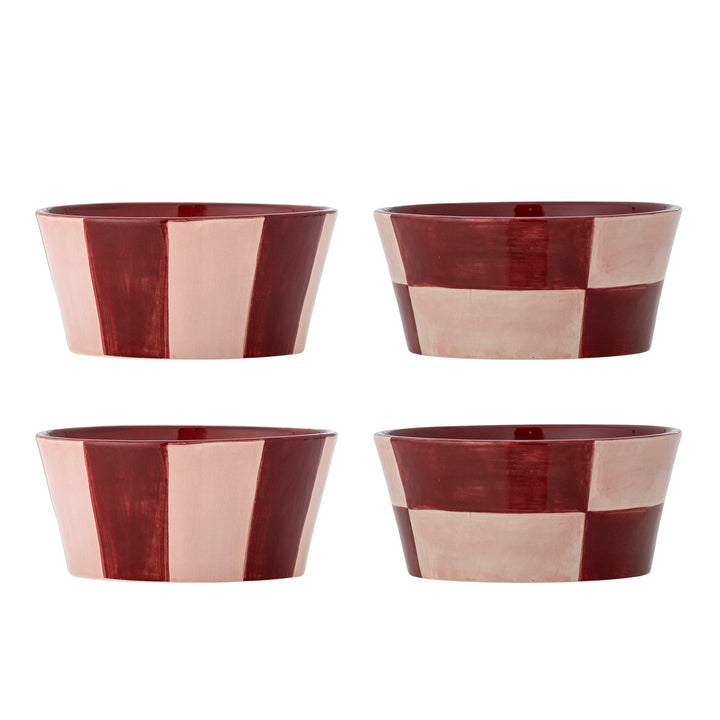 Set of 4 Floki Bowls in Rose