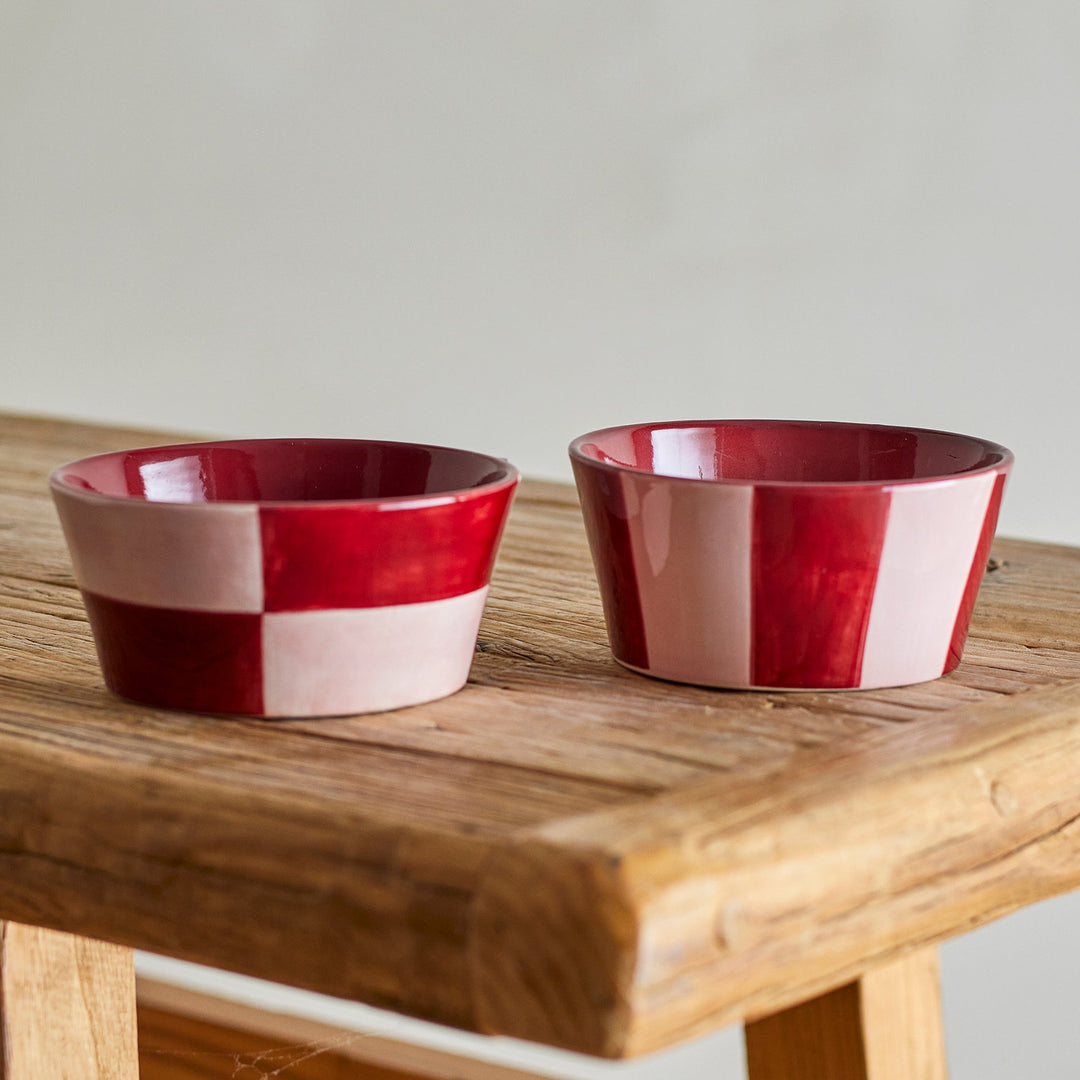 Set of 4 Floki Bowls in Rose