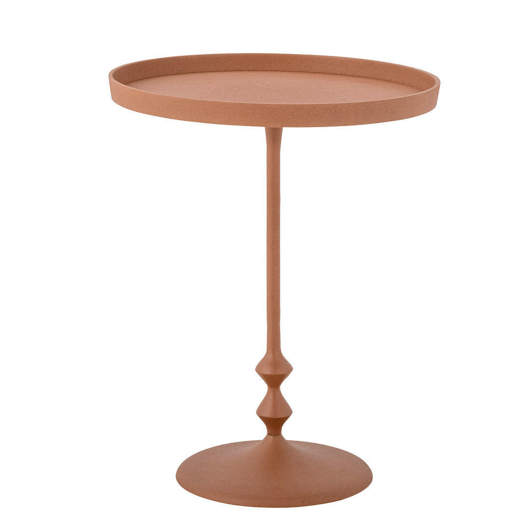 Anjou Side Table in Orange Aluminum