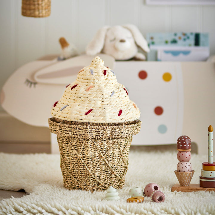 Cillie Small Ice-cream Seagrass Basket