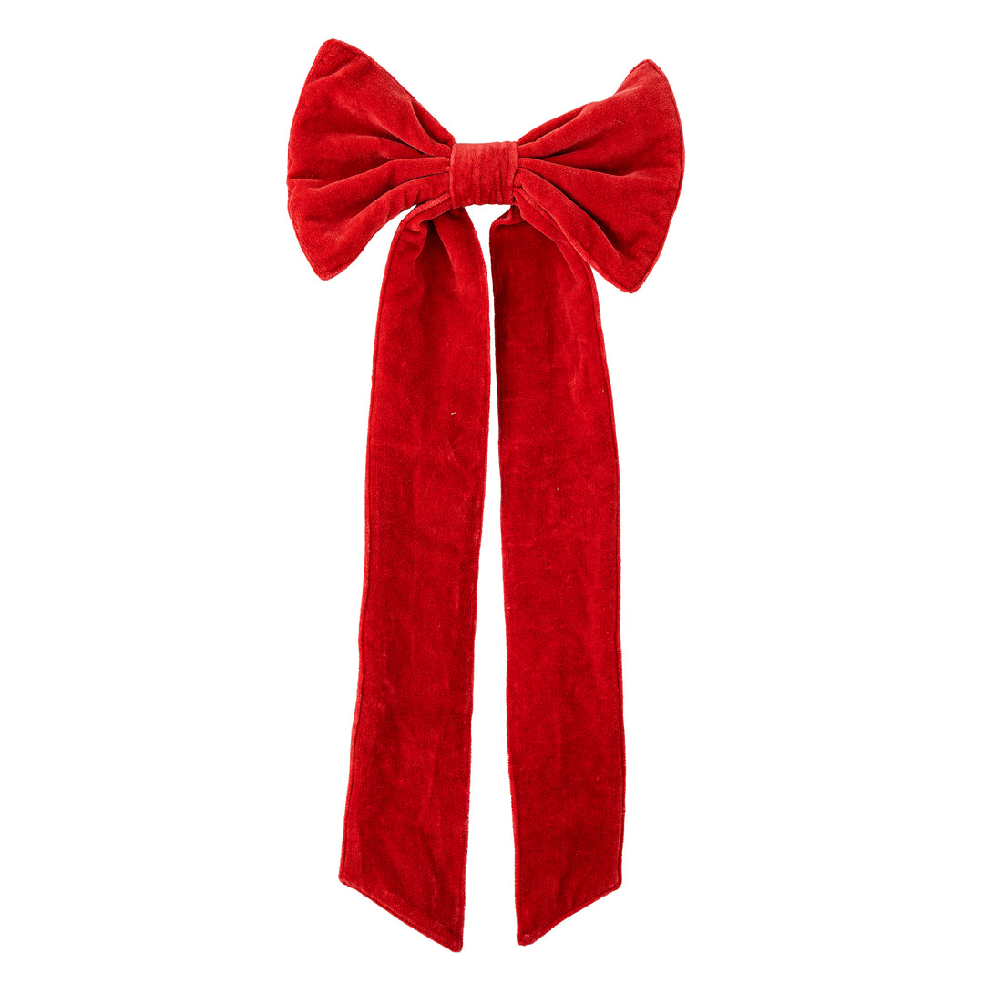 Ruby Bow Cotton Decoration Red