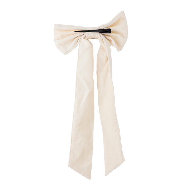 Ruby Bow Cotton Decoration White