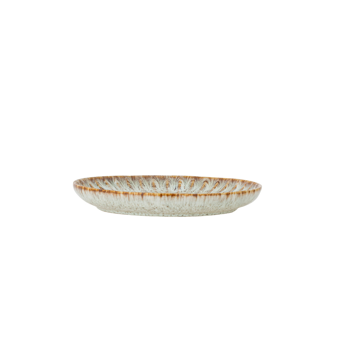 Small Fleur Plate in Nature Stoneware