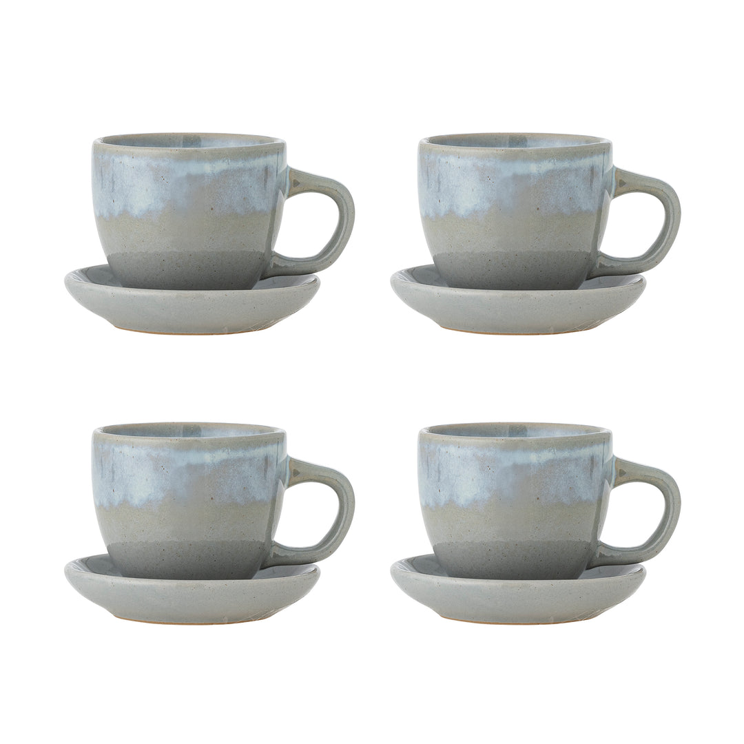 Brenta Cup and Saucer in Blue Set of 4