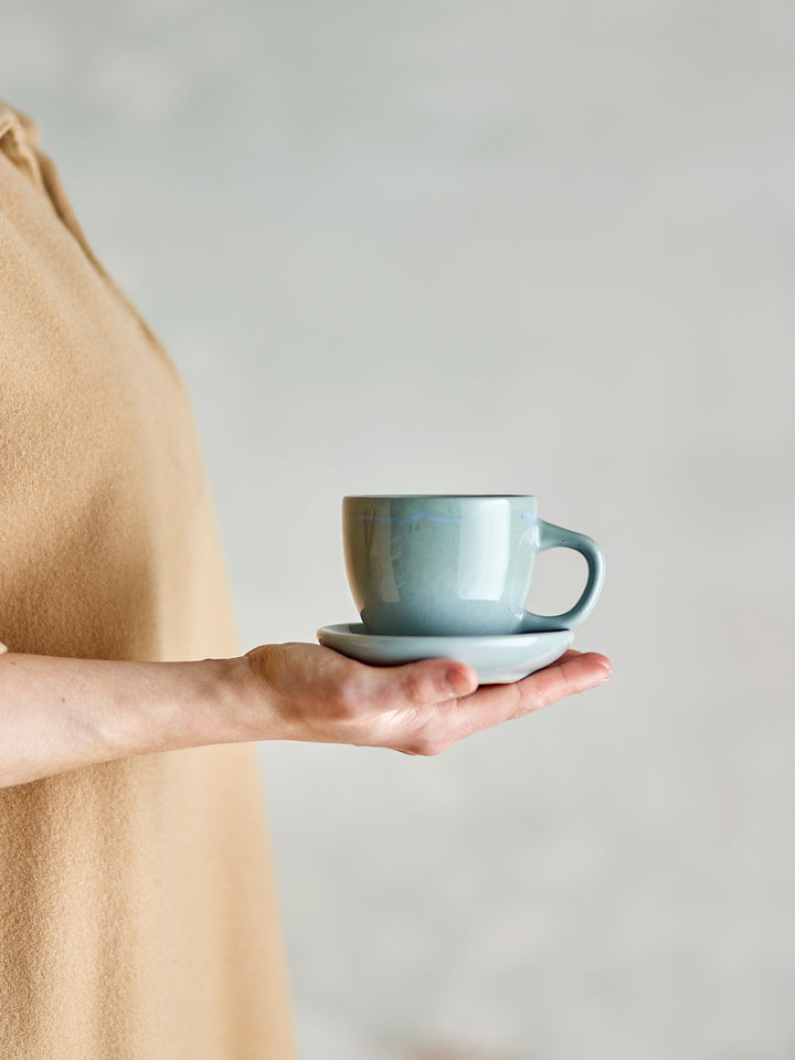 Brenta Cup and Saucer in Blue Set of 4