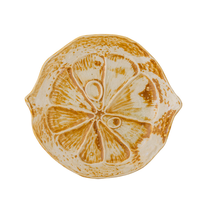 Golda Serving Plate in Brown Stoneware