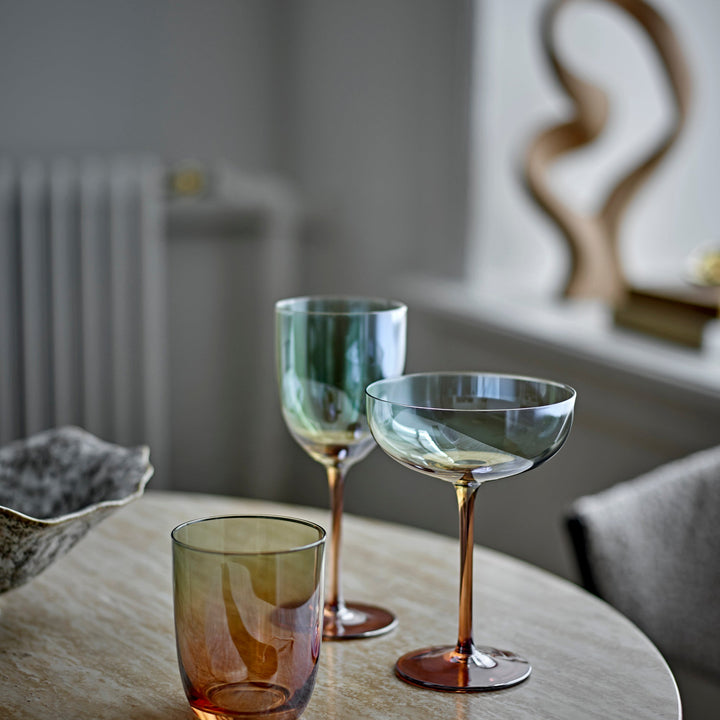 Aston Wine Glass in Bronze Glass Set of 4