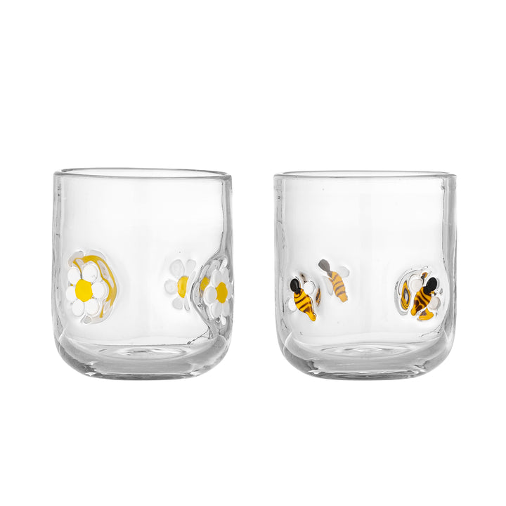 Set of 2 Buzz Clear Glasses