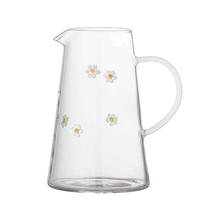Buzz Flower Glass Jug