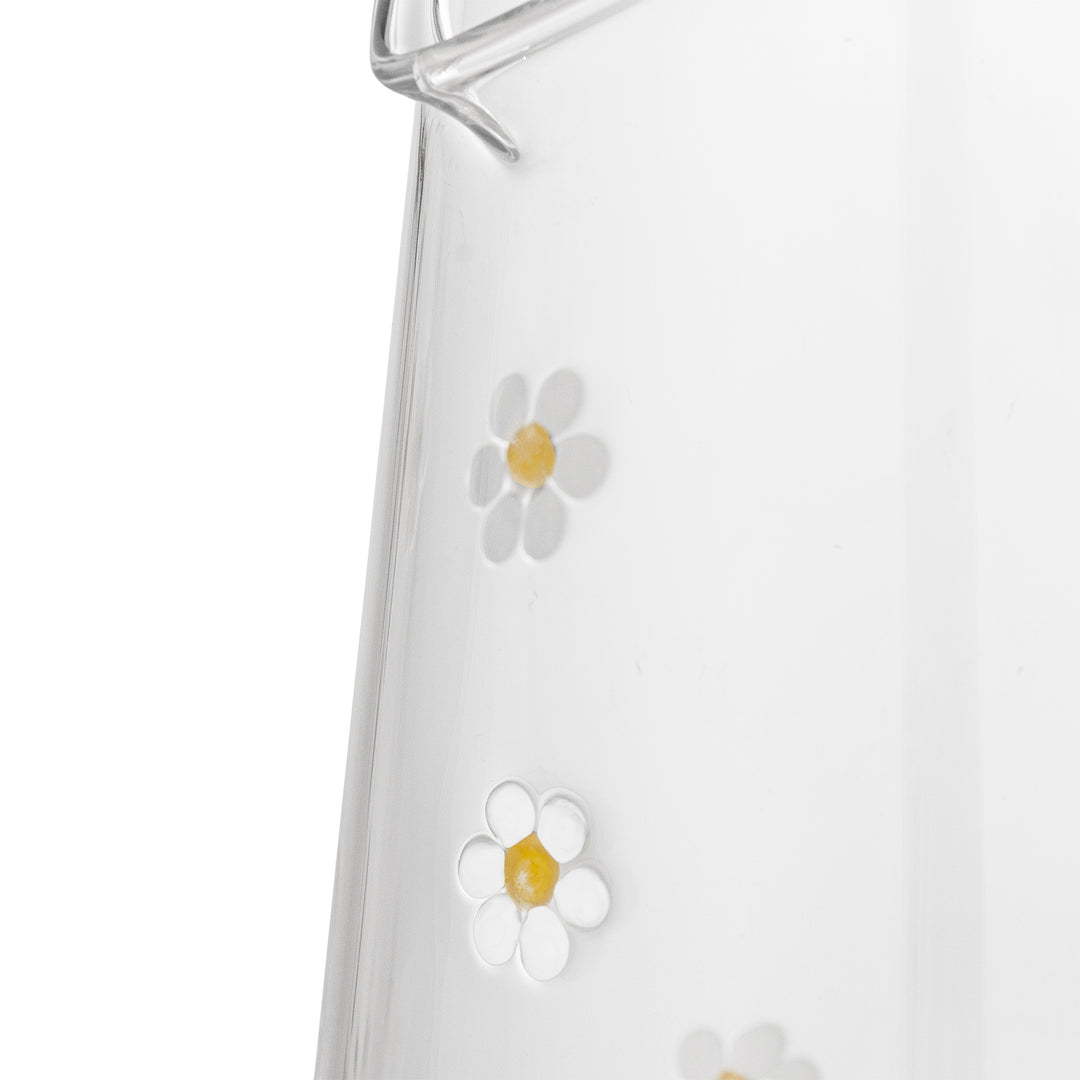 Buzz Flower Glass Jug