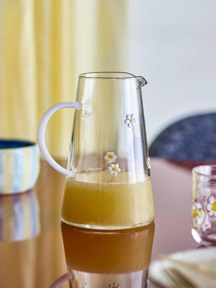 Buzz Flower Glass Jug