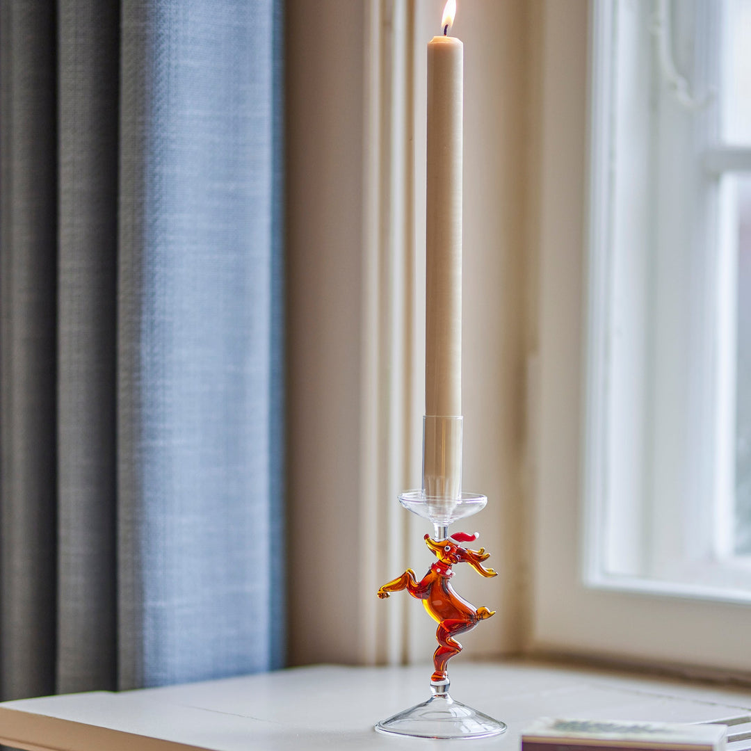 Dasho Christmas Glass Candle Holder