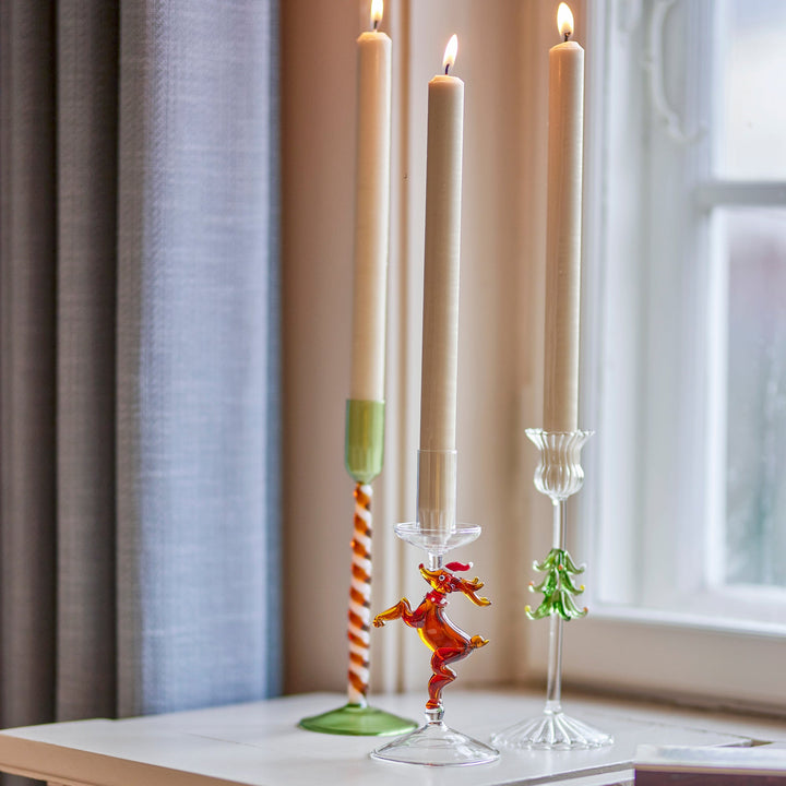Dasho Christmas Glass Candle Holder
