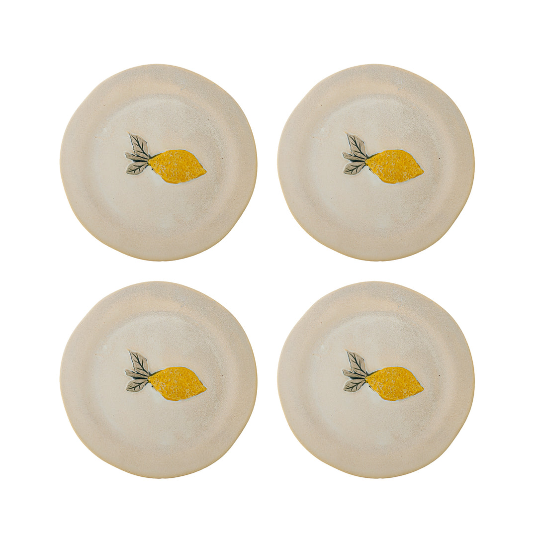 Set of 4 Hadden Plate Lemon
