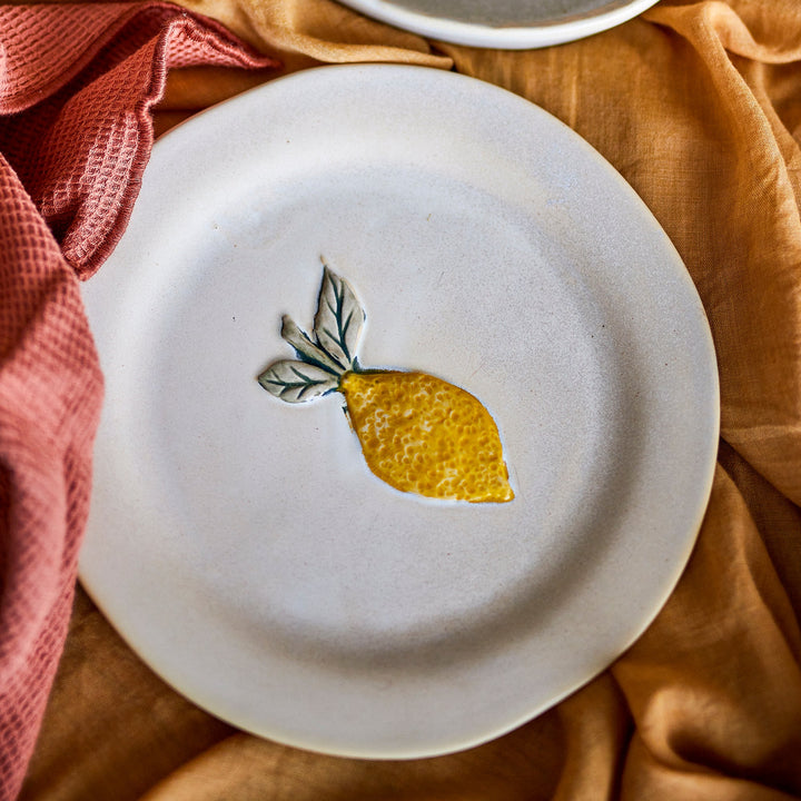 Set of 4 Hadden Plate Lemon
