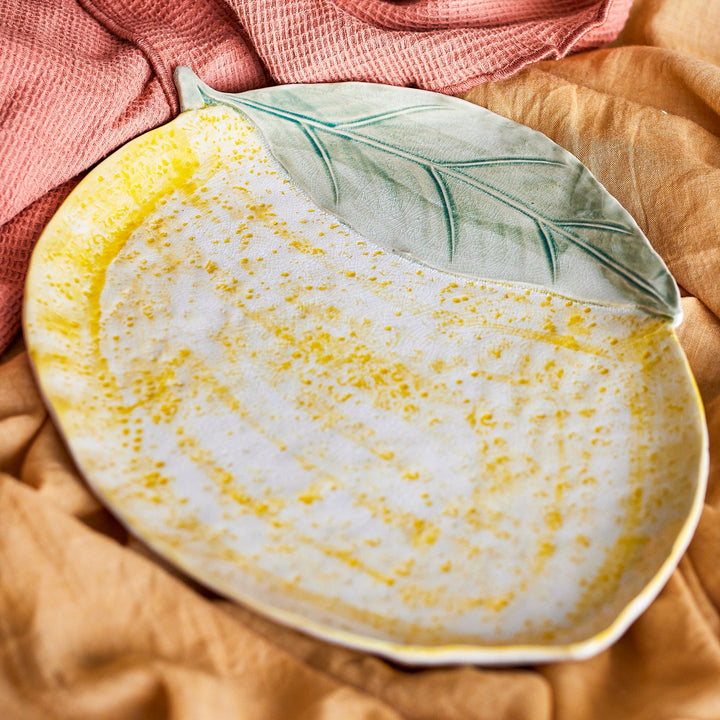 Large Hadden Serving Plate Lemon