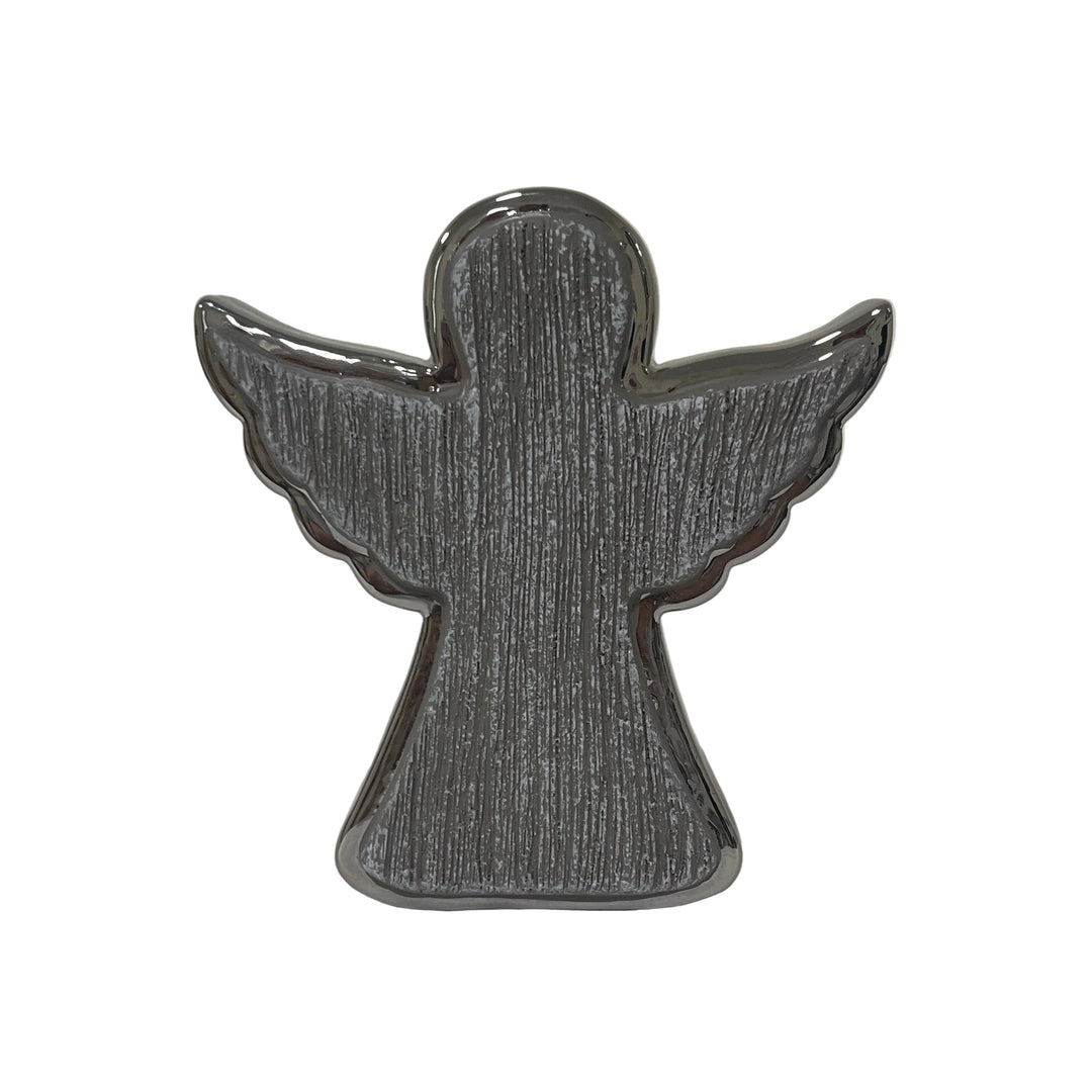 Extra Small Outlined Angel Silver