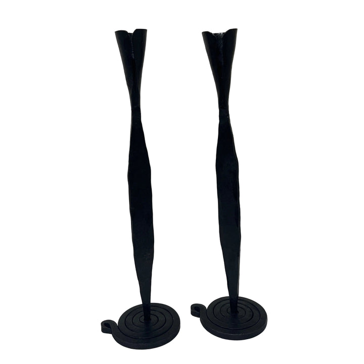 Pair of Twisted Taped Candle Sticks