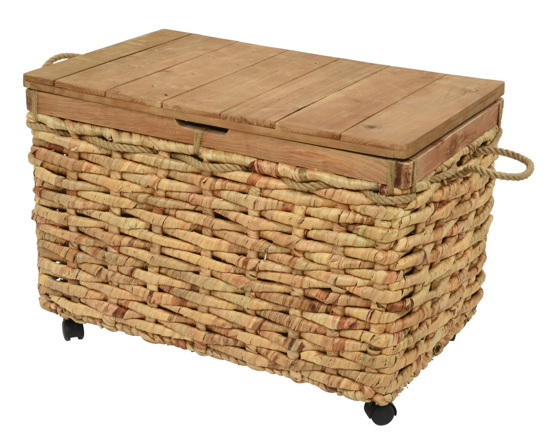 Set of 2 Water Hyacinth Storage Trunks