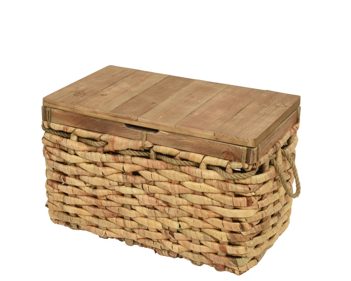 Set of 2 Water Hyacinth Storage Trunks