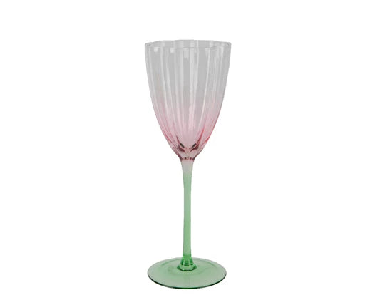 Transparent Colour Flow Champagne Glass PRE ORDER