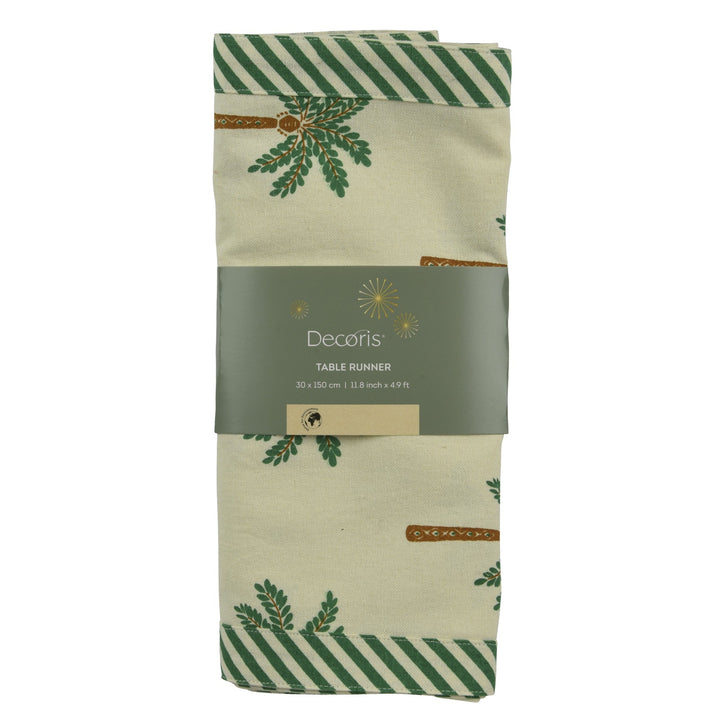 Rectangular Palm Tree Table Runner