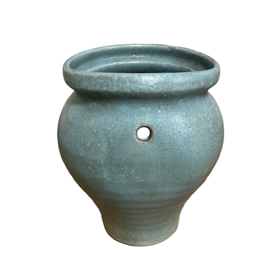 Small Rustic Plant Holder Duck Egg