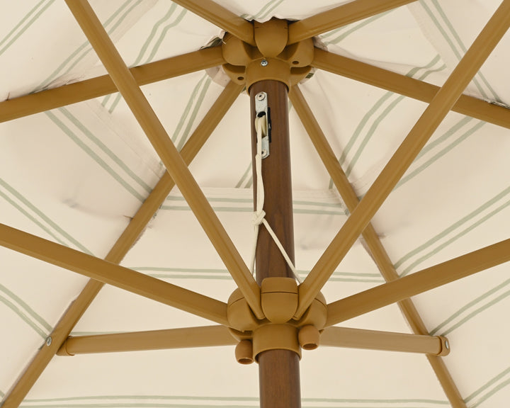 Beige Stripe Parasol