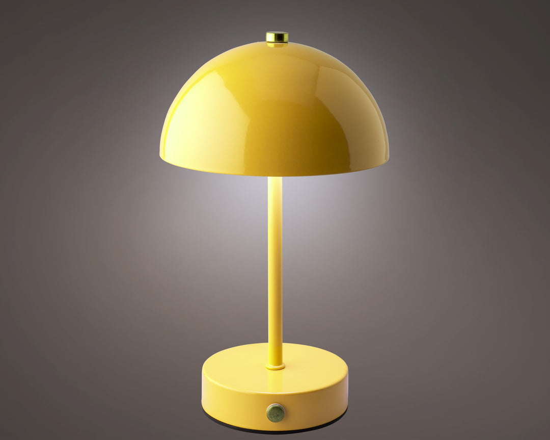 LED Rechargeable Indoor Table Lamp in Yellow