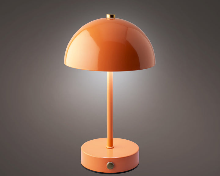 LED Rechargeable Indoor Table Lamp in Orange