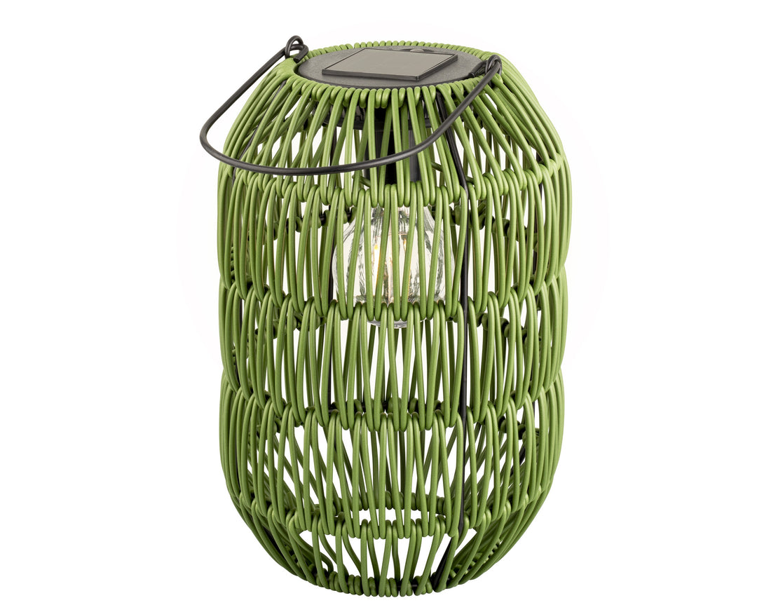 Solar Iron Lantern in Green