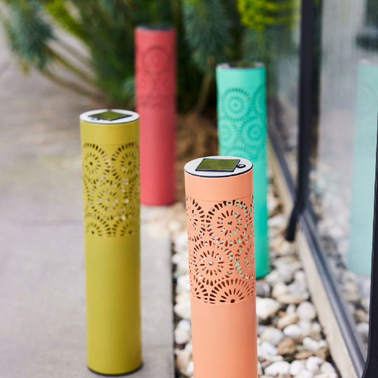 Tubular Filigree Solar Stake Light