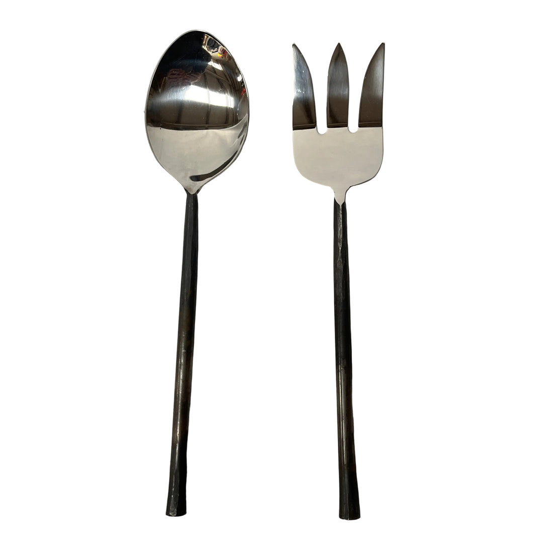 Set of Large Metal Salad Servers