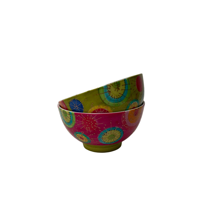 Set of 6 Multicoloured Bowls