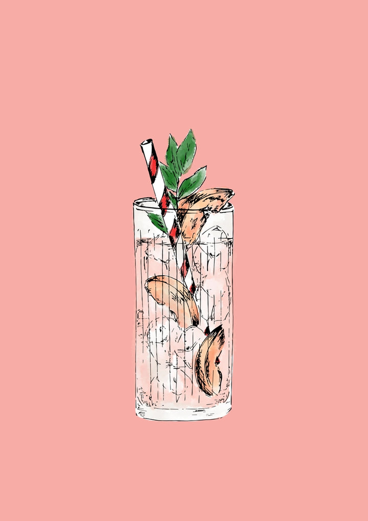 Peach Lemonade Print by Mash Design
