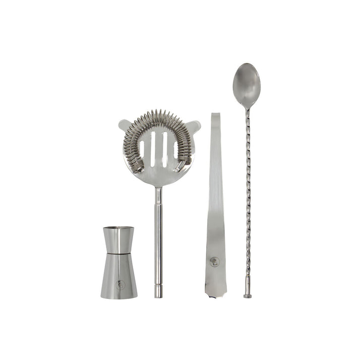 Four Piece Stainless Steel Cocktail Set