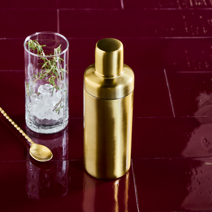 Antique Brass Cocktail Shaker Gold