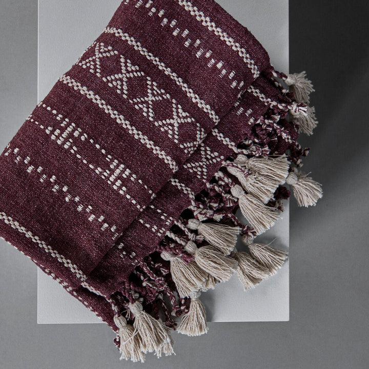 Cotton Throw in Bitter Chocolate