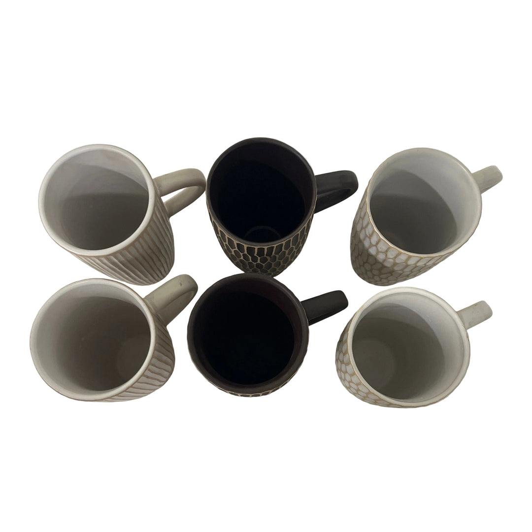 Set of 6 Tall Assorted Mugs