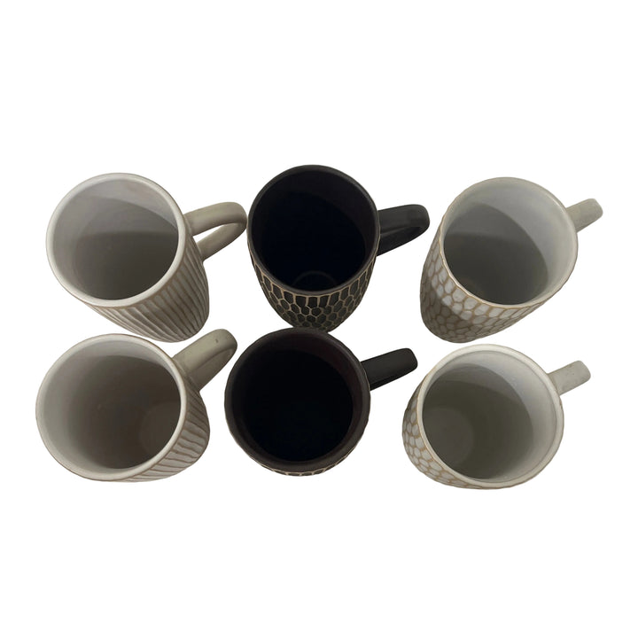 Set of 6 Tall Assorted Mugs
