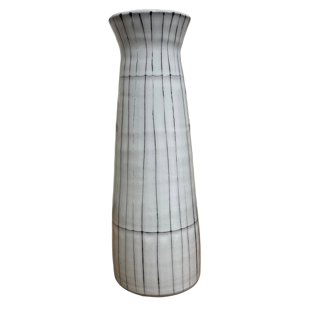 Tall Striped Vase 14''