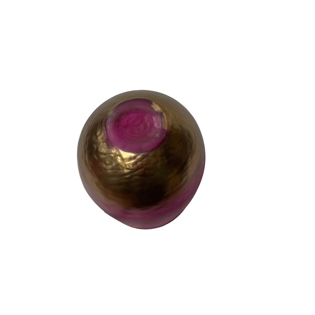 Large Votive in Fuchsia and Smoke