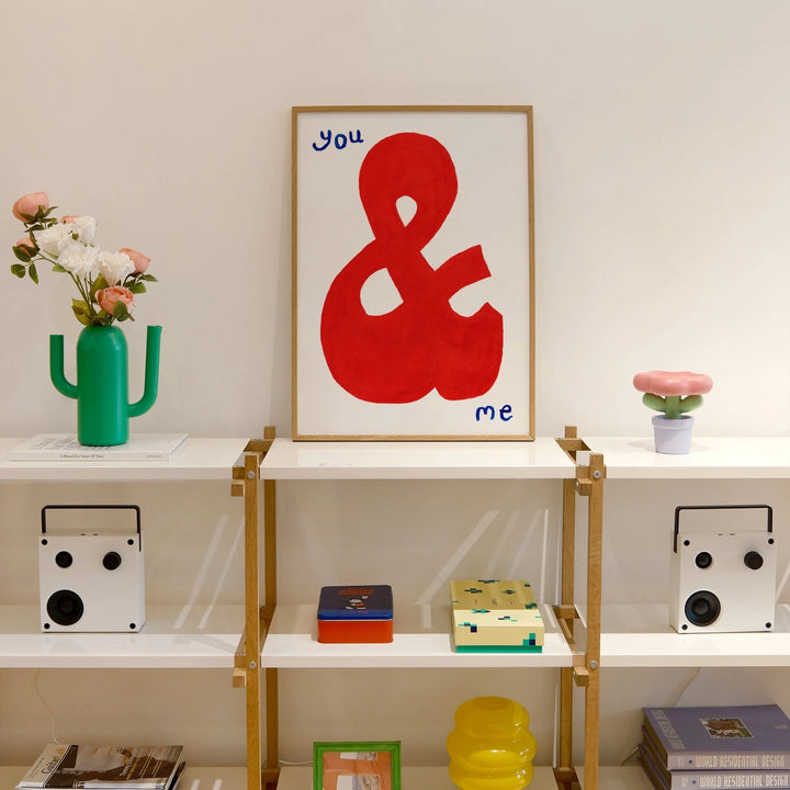 You & Me Hand Painted Print