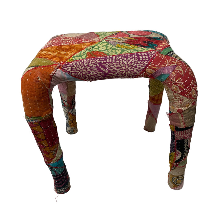 Handmade Patchwork Dressing Table Stool