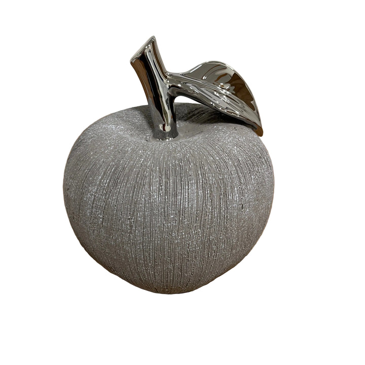 Large Apple Ornament in Grey