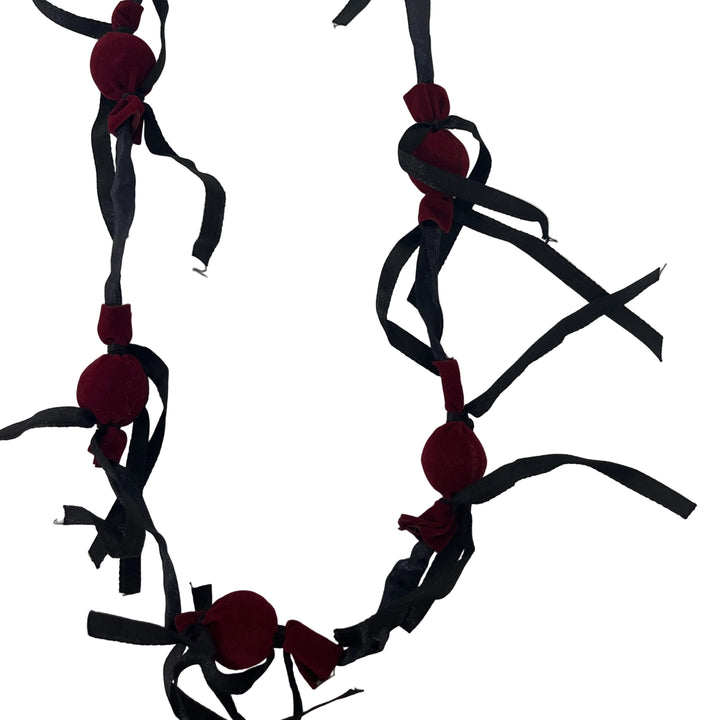 Handmade Long Sweet Necklace Red