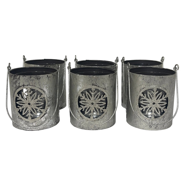 Set of 6 Snowflake Lanterns