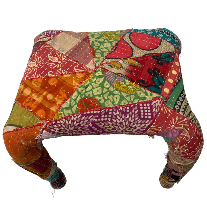 Handmade Patchwork Dressing Table Stool