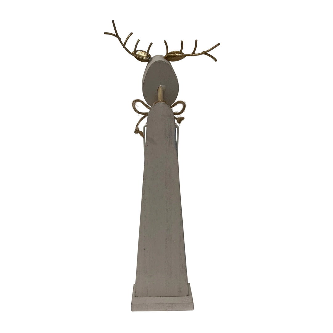 Medium Long Reindeer on Plinth